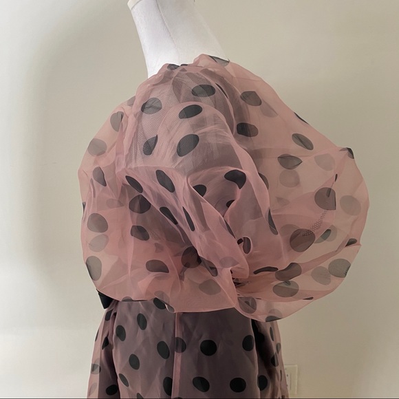 BRAND NEW ASOS Puff Sleeve MIDI Dress - Picture 6 of 9